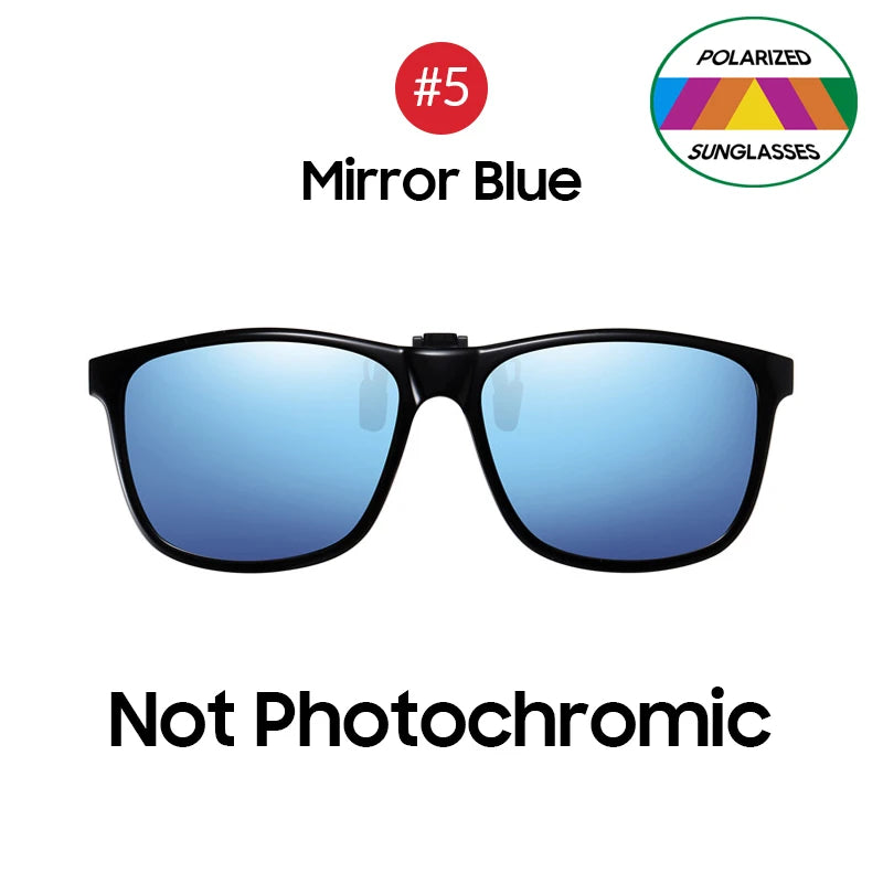 Polarized Pilot Flip-Up Clip-On Sunglasses – Photochromic UV400 Shades for Men & Women - Image 11