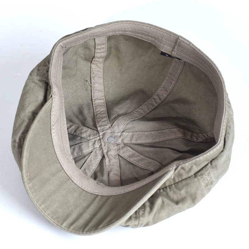 Washed Cotton Newsboy Cap – Vintage Peaky Octagonal Flat Ivy Hat for Men & Women - Image 6