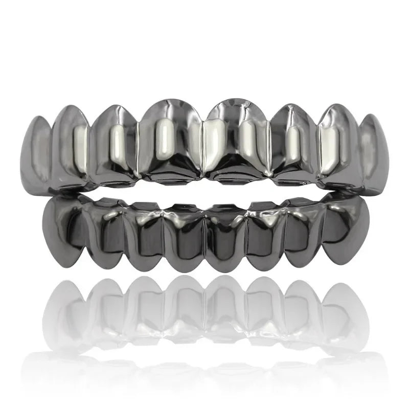 Gold & Silver Plated Hip Hop Teeth Grillz - Image 4