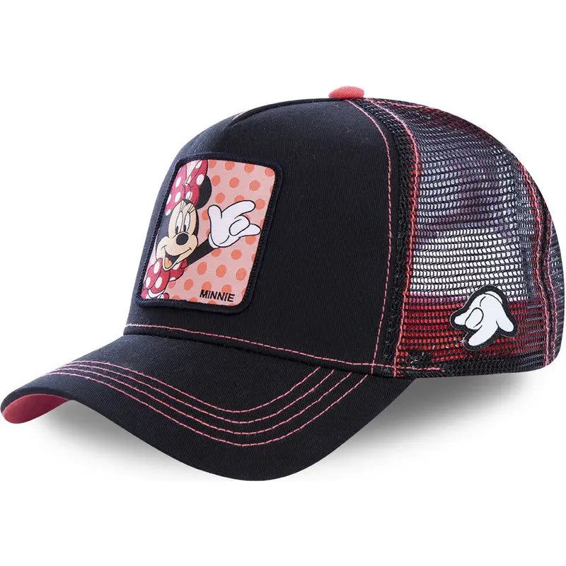 High-Quality Disney Style Cartoon Snapback – Unisex Cotton Mesh Baseball Cap - Image 19