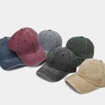 Vintage Washed Cotton Baseball Cap – Unisex Solid Color Dad Hat for Casual Sports & Street Style