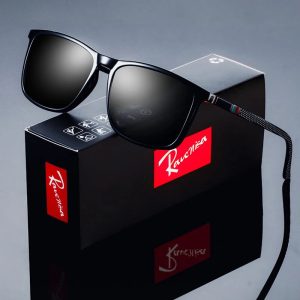 Fashion Square Polarized Sunglasses – Luxury UV400 Eyewear for Men’s Driving & Fishing