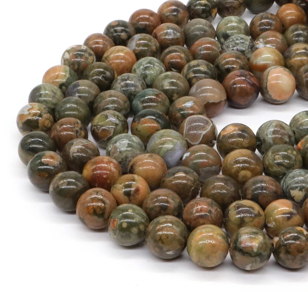 Natural Black Larvikite Labradorite Round Beads – Loose Stone Strand for DIY Jewelry Making - Image 30