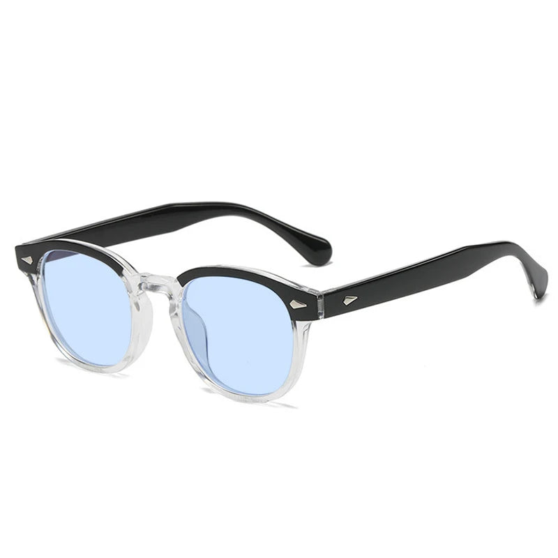 JNPCXI Retro Round Sunglasses – Punk-Inspired UV400 Shades with Rivet Details for Men & Women - Image 29