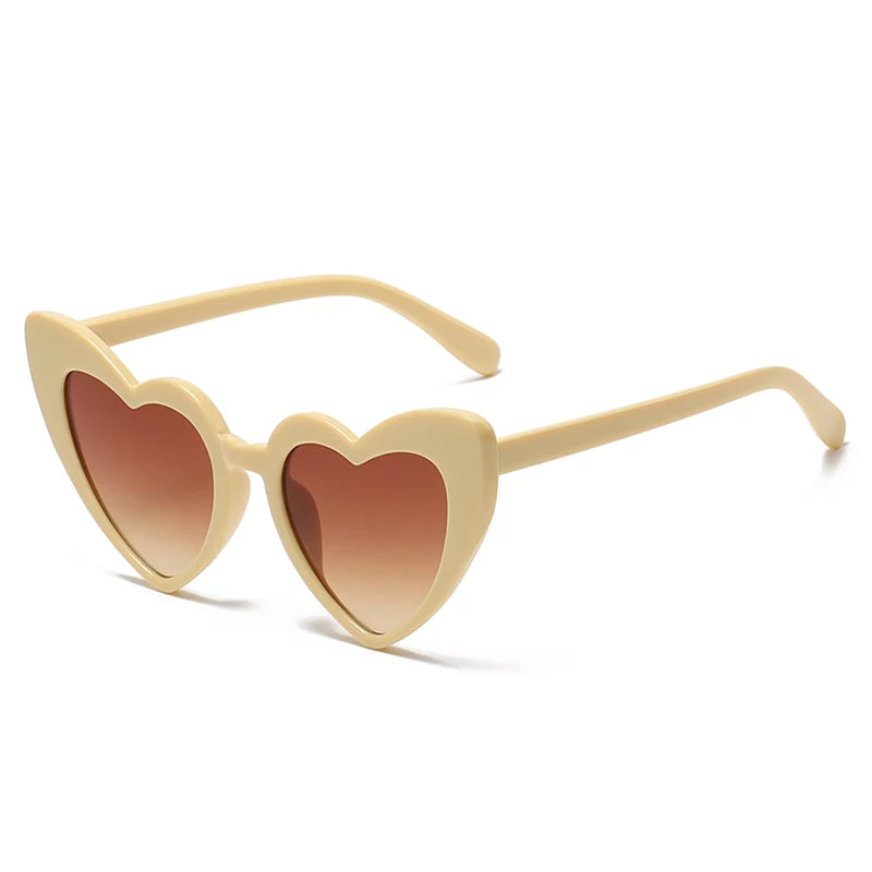 Heart-Shaped Cat Eye Sunglasses – Retro Oversized Eyewear for Women & Men - Image 11