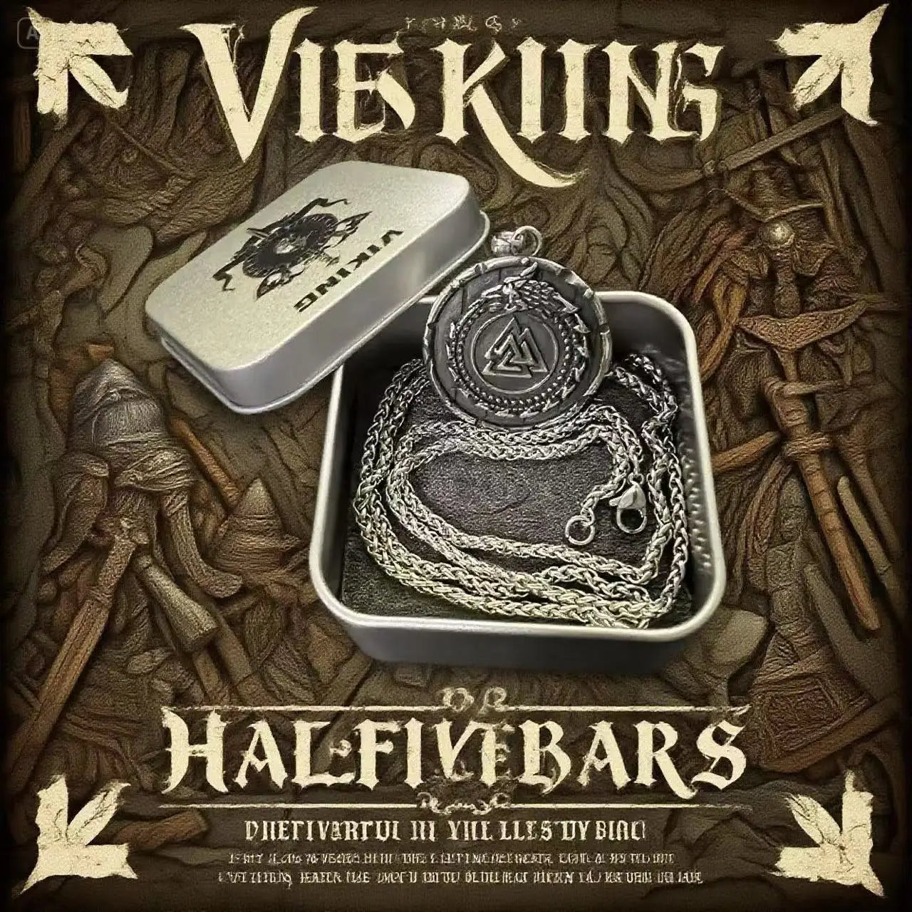 316L Stainless Steel Viking Rune Pendant Chain Necklace For Men – Viking Jewelry Accessories - Image 8