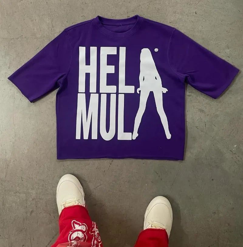 Summer Trendy Brand Pattern Printed T-Shirt – Oversized Y2K Streetwear Tee for Women - Image 5