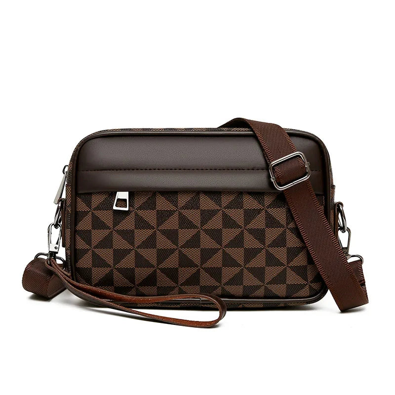 Top-Quality PU Leather Waist Pack – Men's Business Crossbody & Shoulder Bag - Image 7