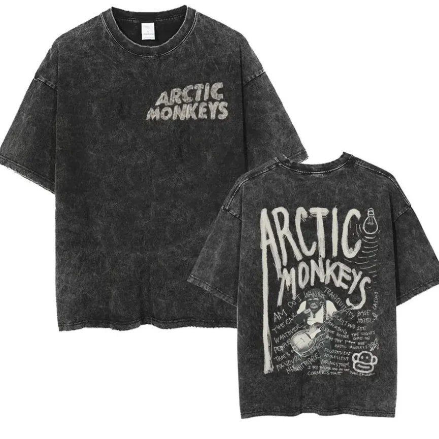 Retro Rock Arctic Monkeys Music Album Graphic T-Shirt