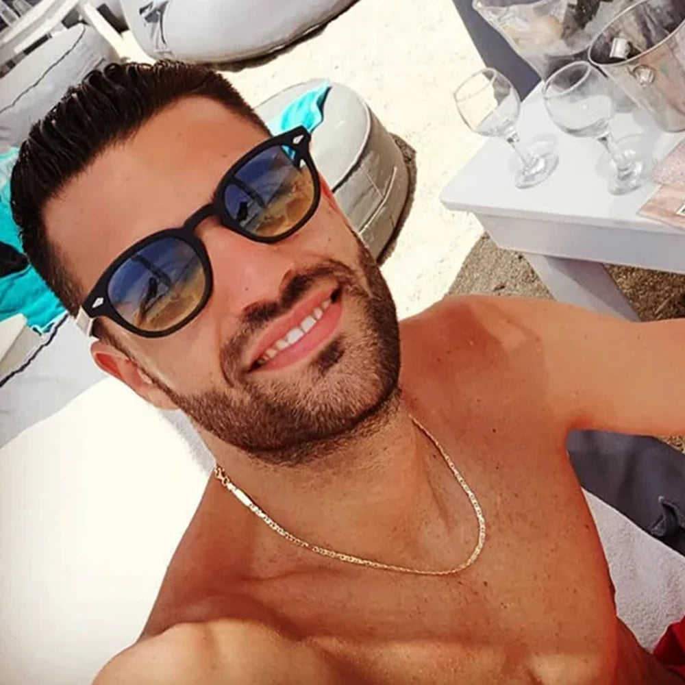 JNPCXI Retro Round Sunglasses – Punk-Inspired UV400 Shades with Rivet Details for Men & Women - Image 2