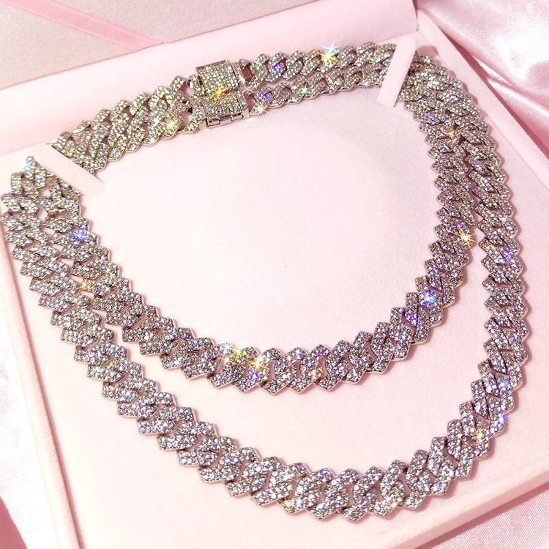 14MM Miami Prong Cuban Link Chain Necklace - Image 3