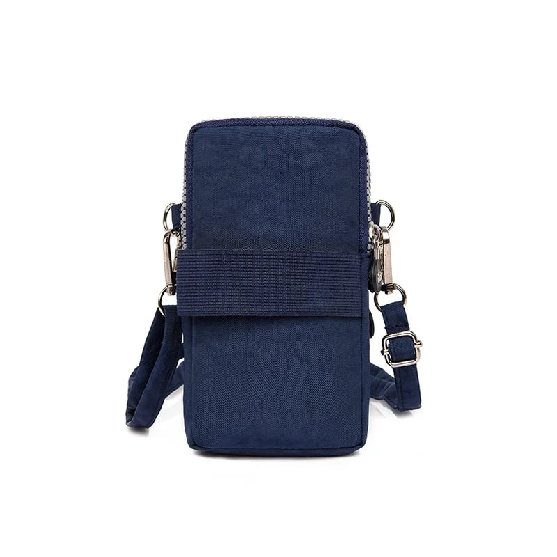 Portable Zipper Coin & Phone Crossbody Bag – Compact Everyday Bag for Men - Image 2