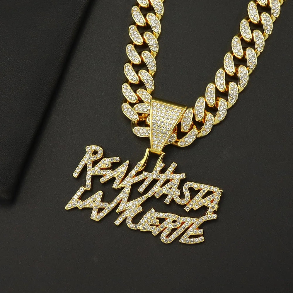 Hip Hop Letter Pendant Necklace - Image 2