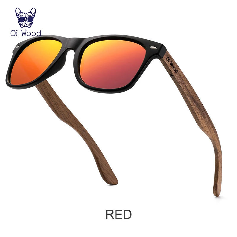 Oi Wood Natural Wooden Sunglasses – Polarized Fashion Eyewear for Men with TR90 Frames - Image 6