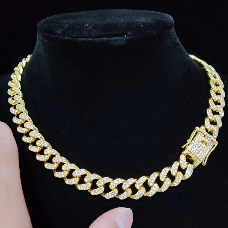 Men & Women Hip Hop Iced Out Bling Chain Necklace - Image 7