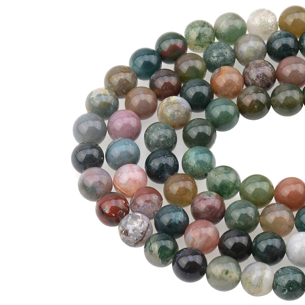 Natural Black Larvikite Labradorite Round Beads – Loose Stone Strand for DIY Jewelry Making - Image 49