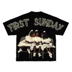 Y2K Vintage “Children First Sunday” Graphic Tee – Oversized Cotton Streetwear T-Shirt for Men & Women