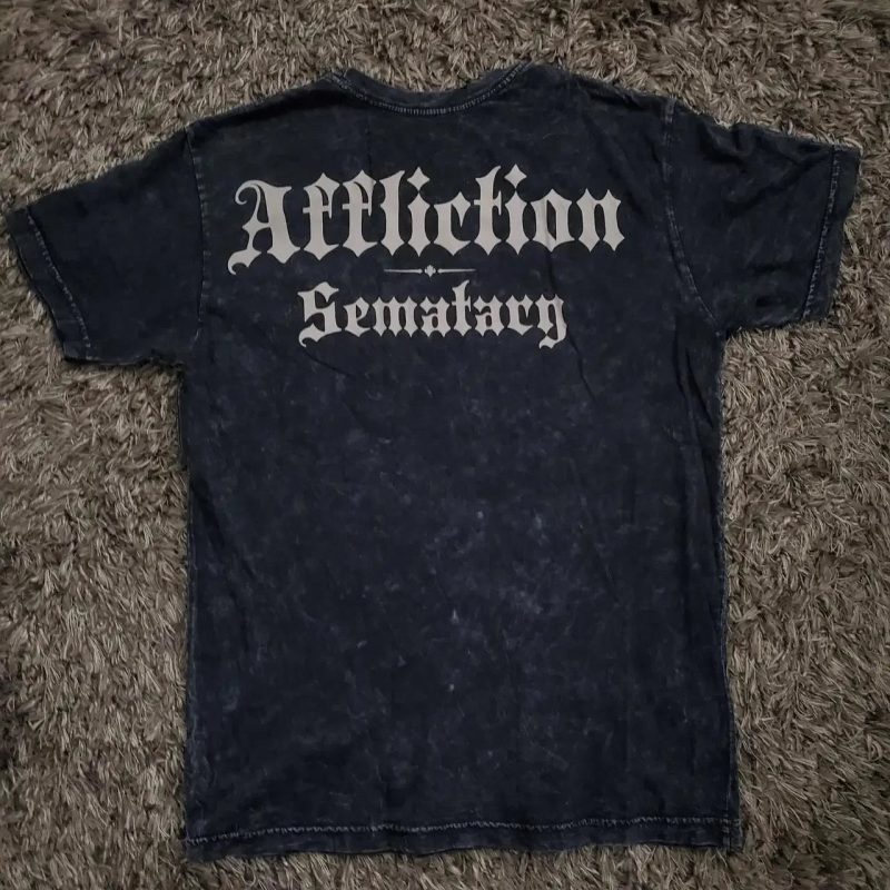 2000s Affliction-Style Graphic T-Shirt – Retro Punk Hip Hop Oversized Tee for Men - Image 2