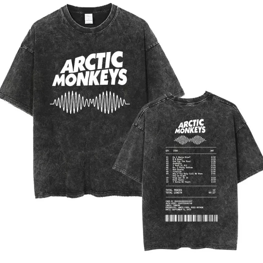 Retro Rock Arctic Monkeys Music Album Graphic T-Shirt - Image 3