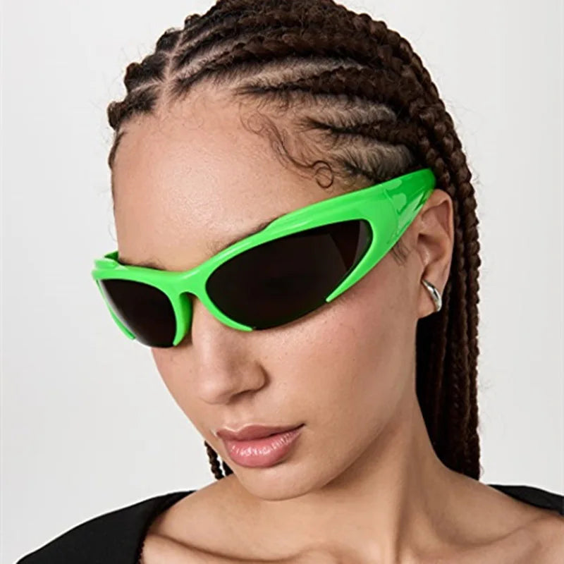 Y2K Oval Sunglasses – Vintage Punk UV400 Eyewear for Women & Men - Image 3