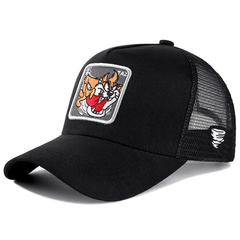 High-Quality Anime Cartoon Snapback – Unisex Cotton Mesh Trucker Baseball Cap for Men & Women - Image 21