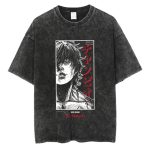 2024 Baki Hanma Washed T-Shirt – Vintage Harajuku Oversized Streetwear for Men