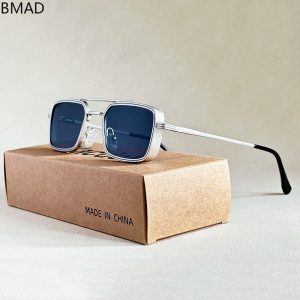 2025 Steampunk Square Sunglasses – Vintage Designer Eyewear for Men & Women