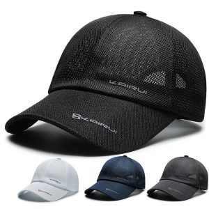 Mesh Camo Baseball Cap – Unisex Breathable Snapback Trucker Hat for Outdoor & Hip Hop Style