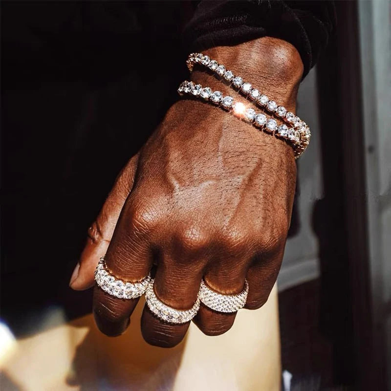 Hip Hop Iced Out Tennis Bracelet for Men – 3/4/5mm Cubic Zirconia Streetwear Jewelry - Image 3