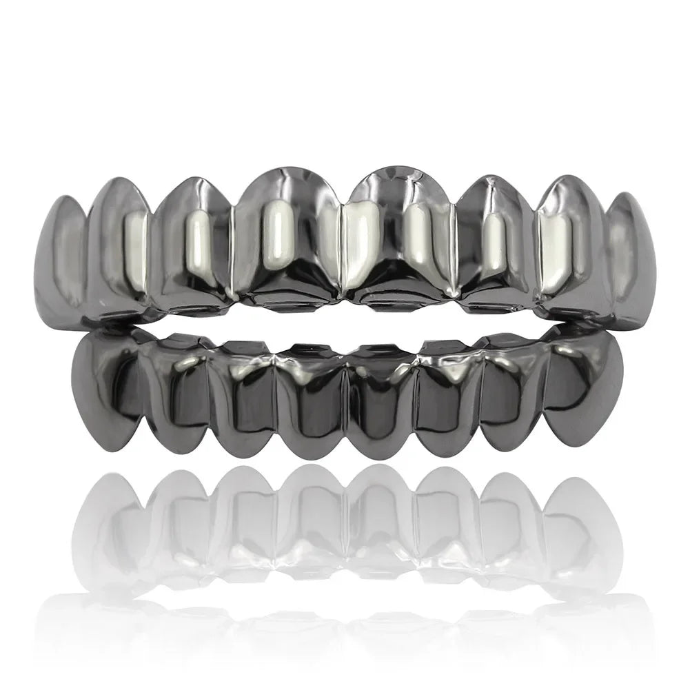 Gold & Silver Plated Hip Hop Teeth Grillz - Image 10