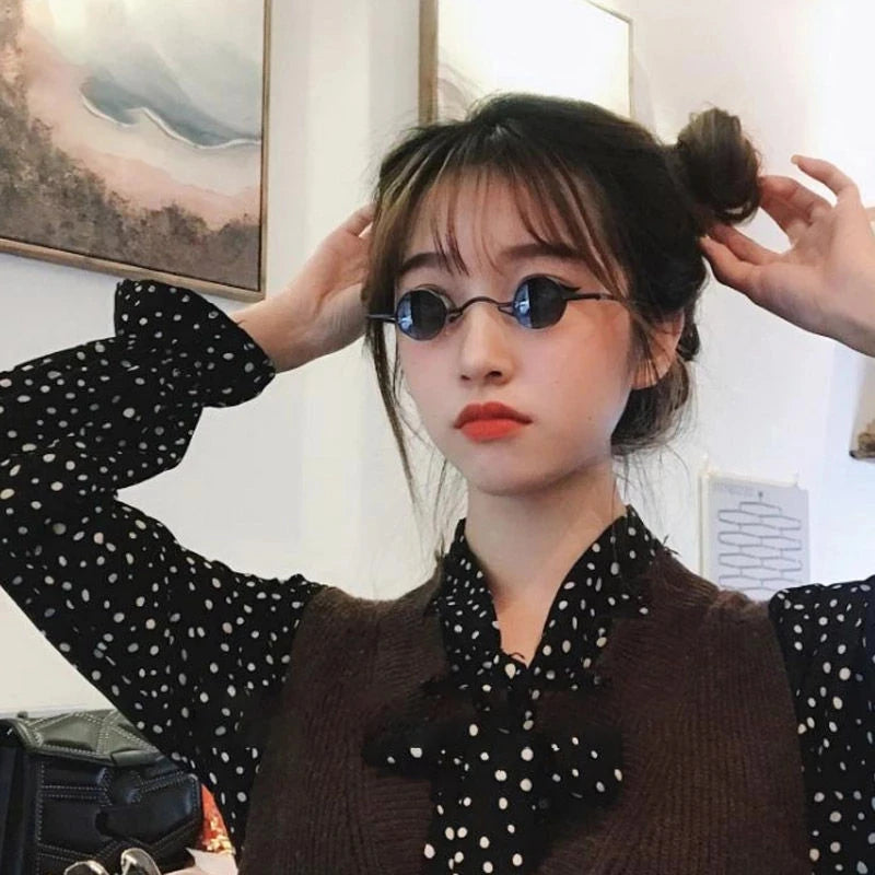 New Punk Round Retro Sunglasses – Ultra Small Frame Hip Hop Style Shades for Men & Women - Image 6