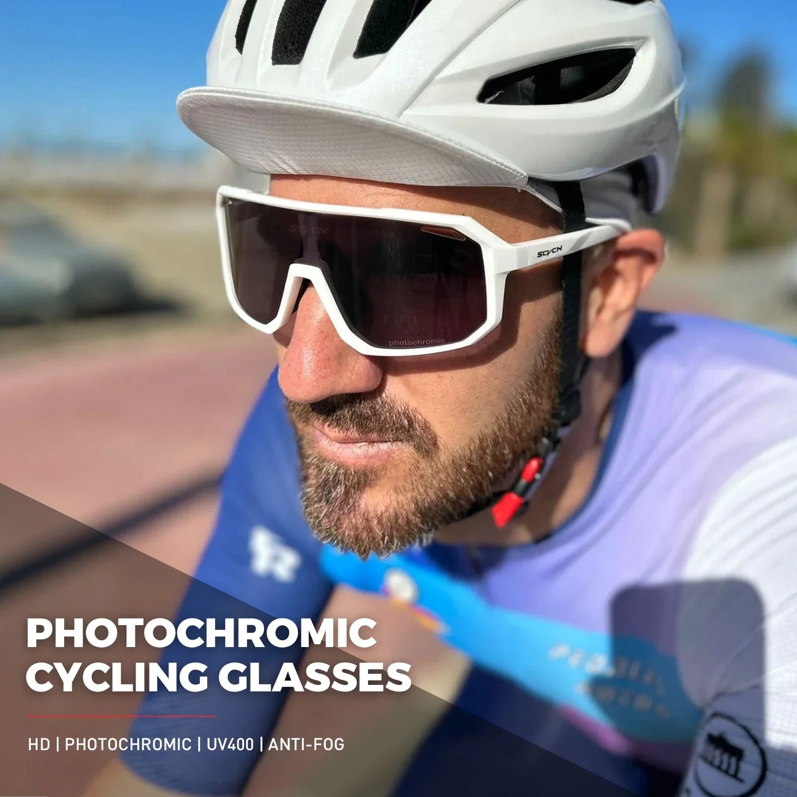 SCVCN Photochromic Cycling Sunglasses – Unisex UV400 MTB & Road Bike Sports Eyewear - Image 2