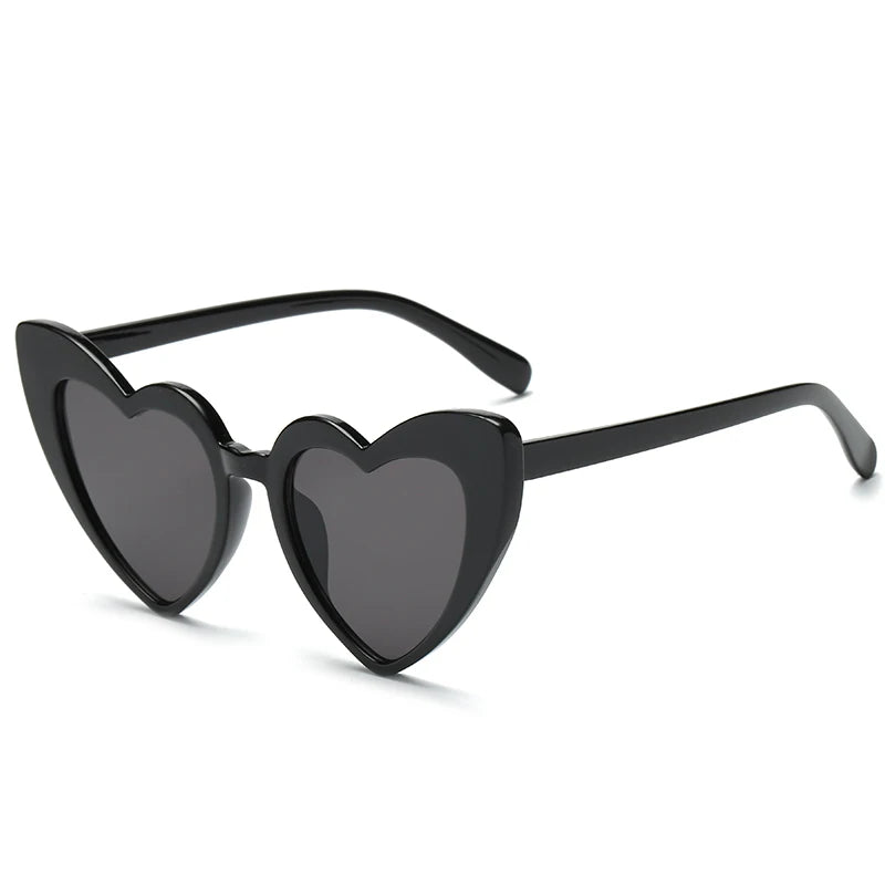 Heart-Shaped Cat Eye Sunglasses – Retro Oversized Eyewear for Women & Men - Image 2