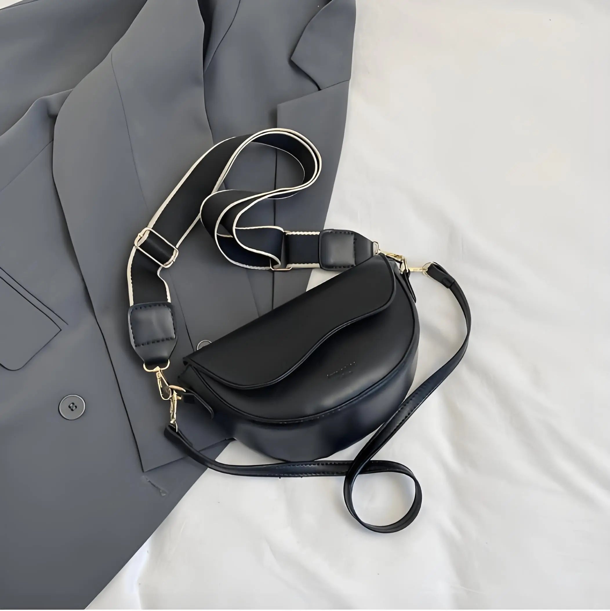 2025 Trendy Women's Crossbody Saddle Bag – Minimalist Niche Fashion Underarm Shoulder Bag - Image 6