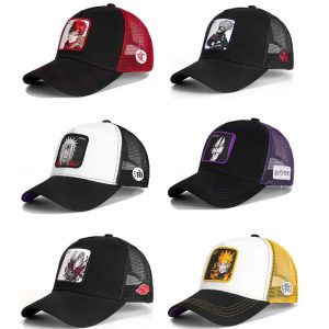 Bandai Naruto Mesh Trucker Cap – Unisex Anime Baseball Hat with Fashion Patch