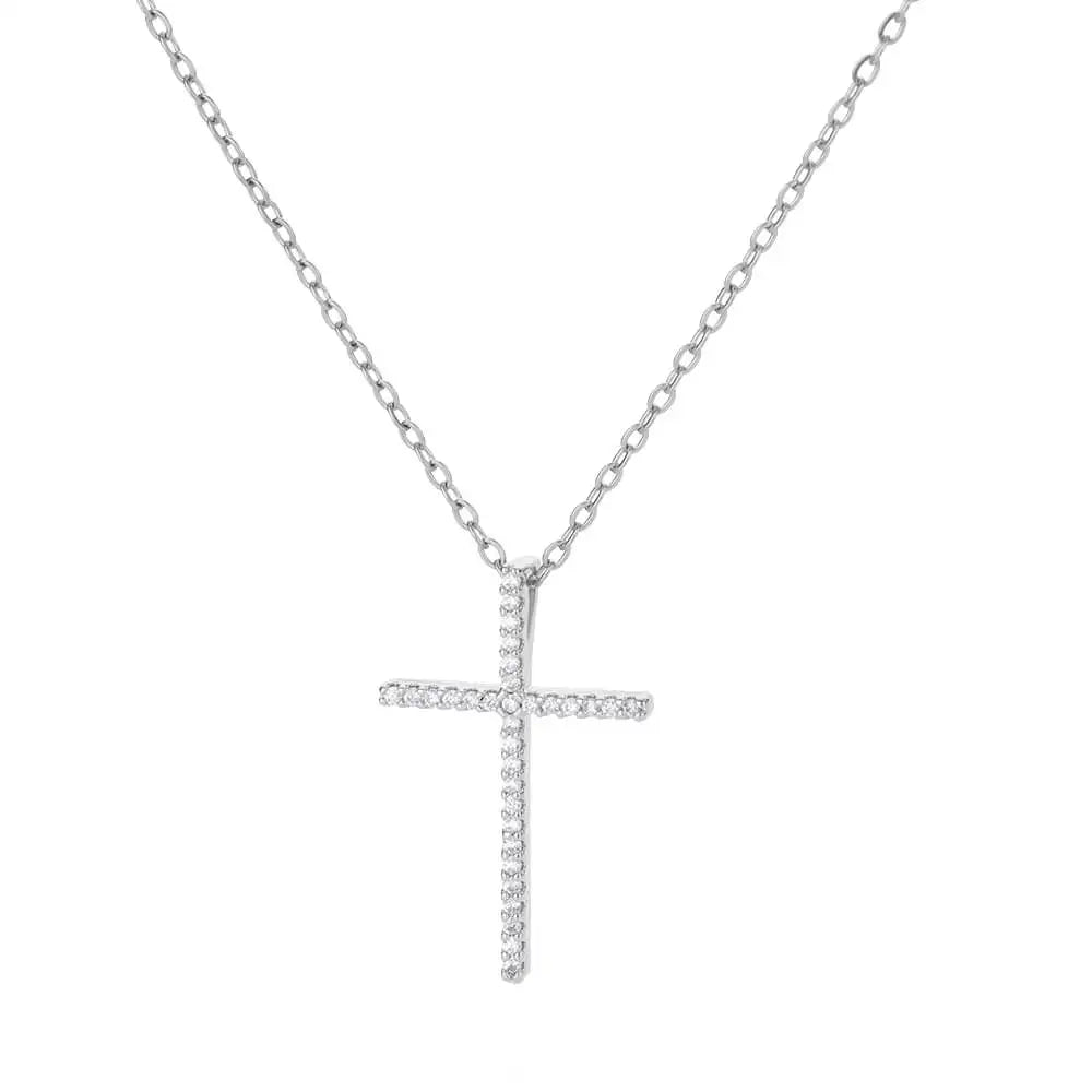 Gold Caravaca Cross Necklace – Stainless Steel Crucifix Choker for Men & Women - Image 25