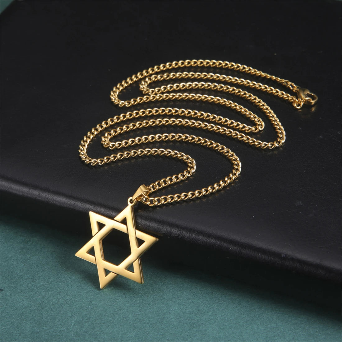 Star of David Pendant Necklace – Unisex Stainless Steel Jewish Symbol Jewelry - Image 8