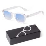 Fashion Gradient Blue Small Round Sunglasses – Unisex Vintage-Inspired Designer Eyewear