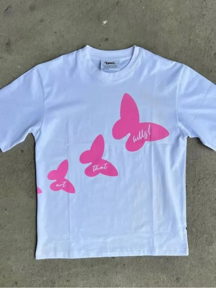 Printed Vintage Hip Hop Oversized T-Shirts - Image 3