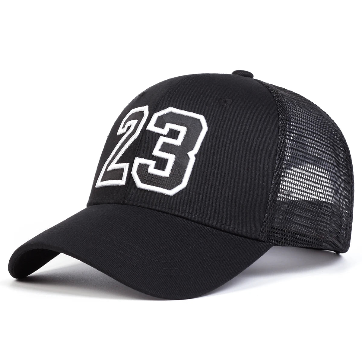 Unisex “23” Embroidered Mesh Baseball Cap – Adjustable Snapback Hat for Spring & Summer Street Style - Image 4