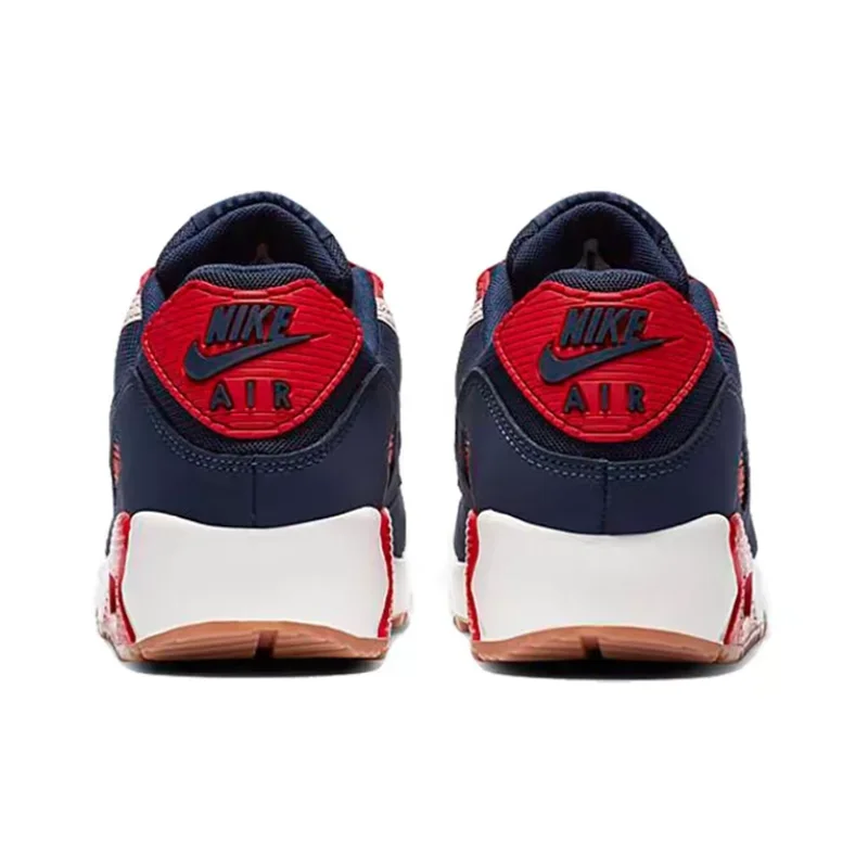 Nike Air Max 90 White-Blue-Red - Image 5