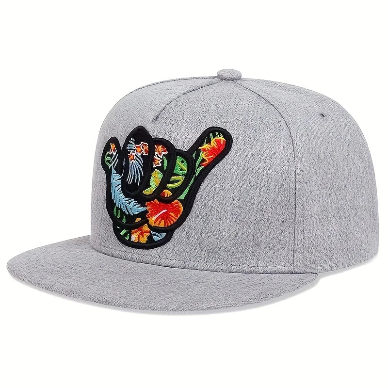 Finger Embroidery Hip Hop Baseball Cap – Unisex Cotton Trucker Snapback for Outdoor & Street Style - Image 5