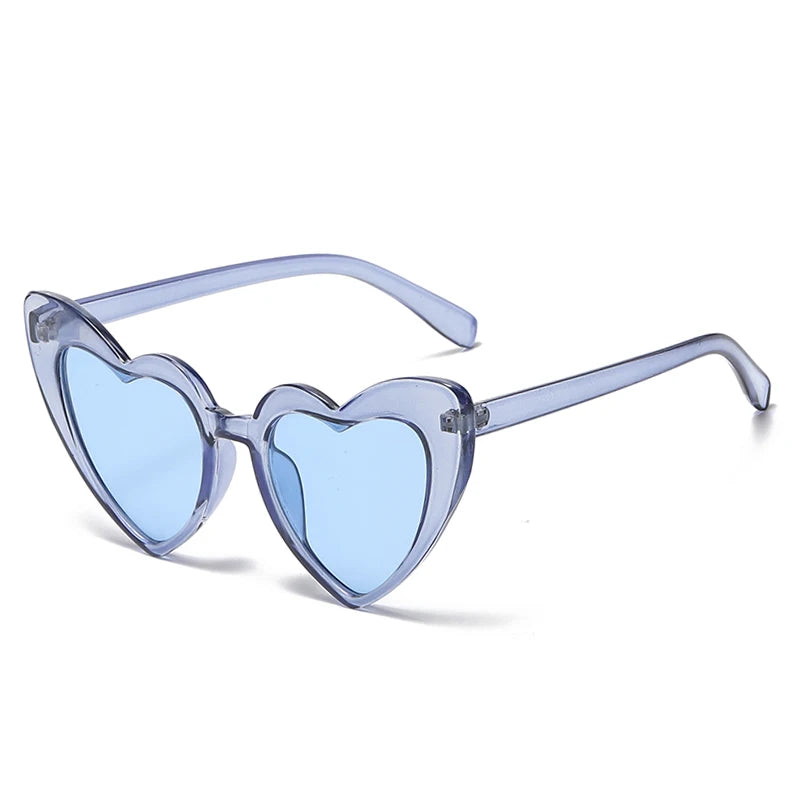 Heart-Shaped Cat Eye Sunglasses – Retro Oversized Eyewear for Women & Men - Image 12