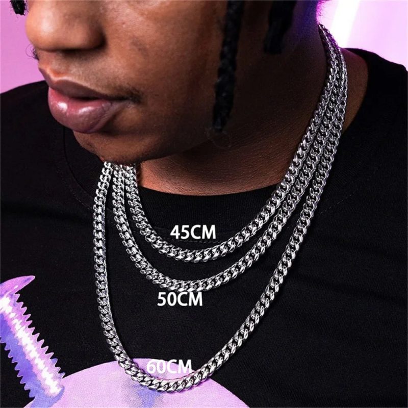 Basic Punk Stainless Steel Curb Cuban Necklaces - Image 2