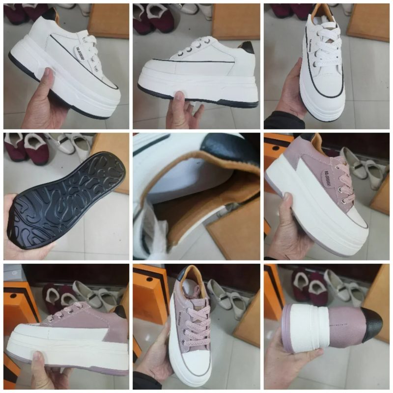 Fujin 9cm Platform Wedge Vulcanized Shoes – Cow Suede Genuine Leather Women’s Casual Summer Heels - Image 6