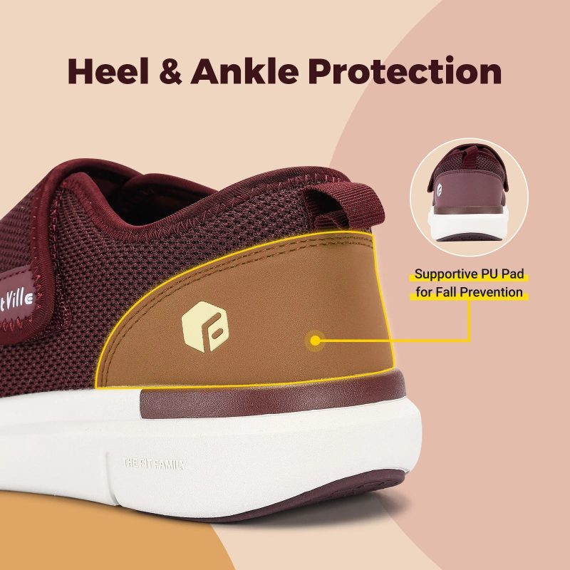 FitVille Extra Wide Women’s Diabetic Walking Shoes – Adjustable Orthopedic Shoes for Elderly & Swollen Feet - Image 6