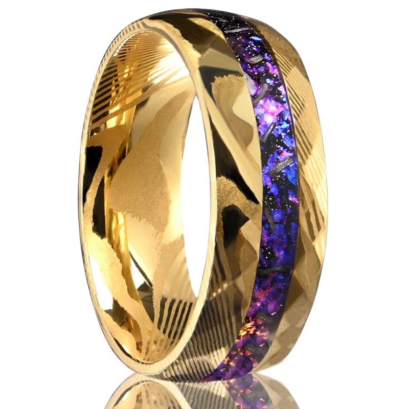 8mm Star Pattern Damascus Steel Ring – Men’s Wedding Band & High-Quality Jewelry Accessory - Image 6