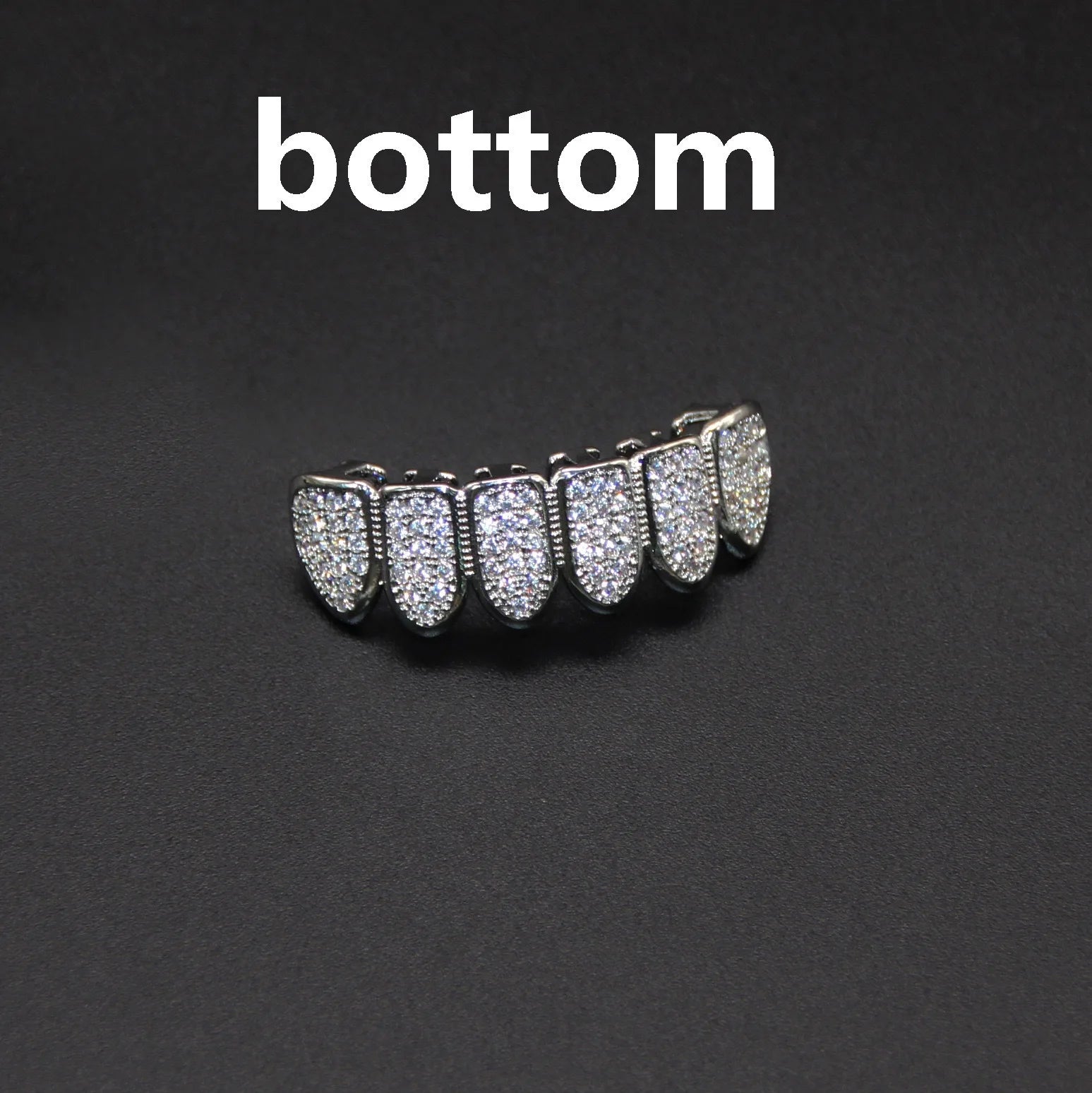 Hip Hop CZ Teeth Grillz Set - Image 11