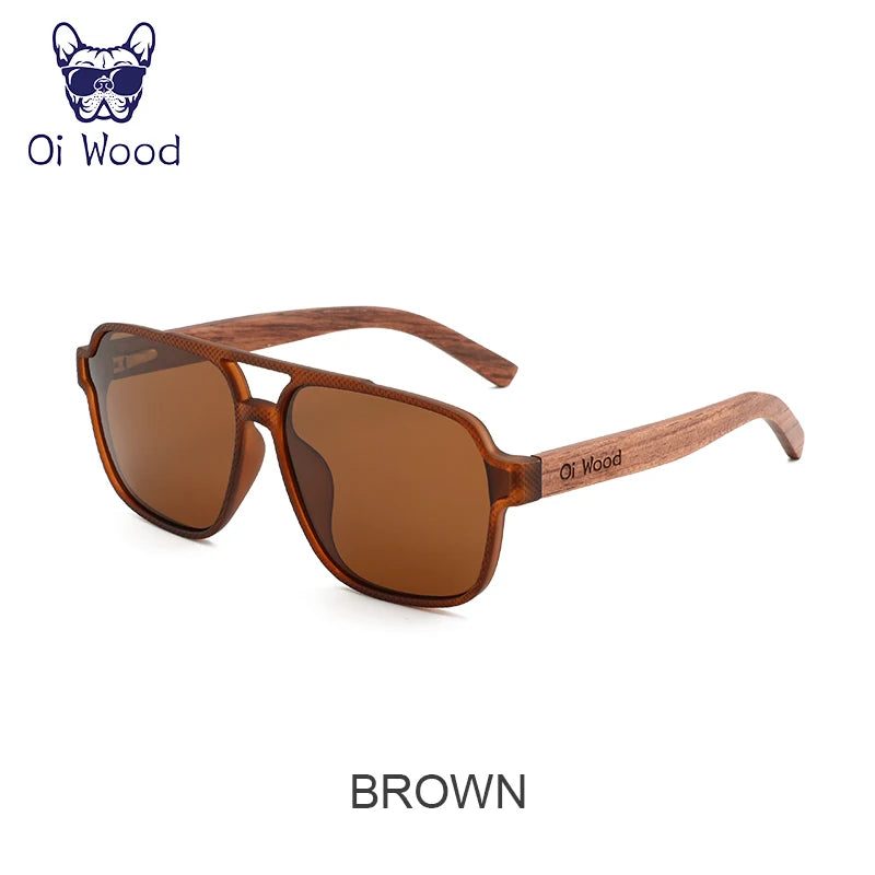 Oi Wood Polarized Sunglasses – Eco-Friendly Wooden Eyewear for Men with UVA & UVB Protection - Image 9