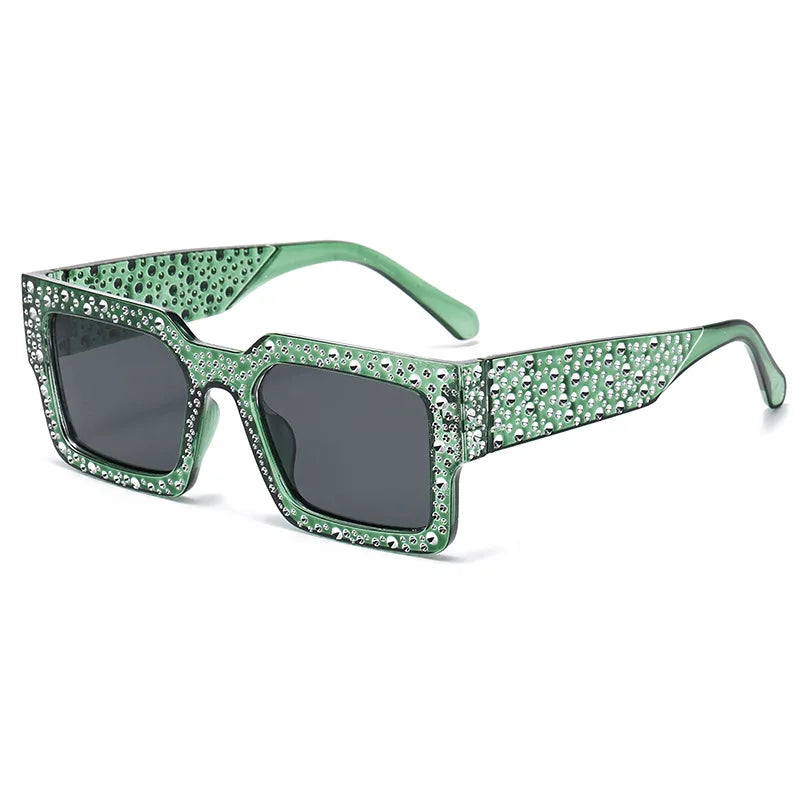Retro Big Frame Square Sunglasses – Unisex One-Piece Designer Shades for Men & Women - Image 6